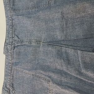 Eddie Bauer Ladies Denim Skirt, Size 16, waist 18" length 23"